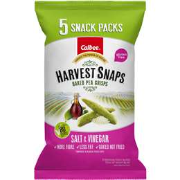 Calbee Harvest Snaps Salt & Vinegar 16g x 5 pack