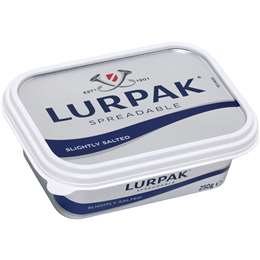 Lurpak Slightly Salted Spreadable Butter 250g