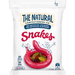 The Natural Confectionery Co. Snakes 260g bag