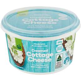 Woolworths Creamed Cottage Cheese 500g