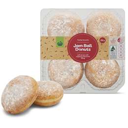 Woolworths Jam Filled Donuts 4 pack
