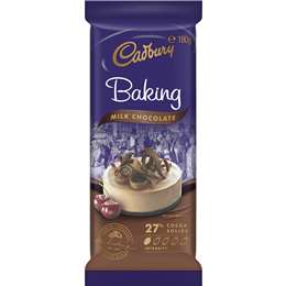Cadbury Baking Milk Chocolate Block 180g