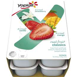 Yoplait Classics Yoghurt 12x100g