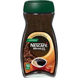 Nescafe Blend 43 Espresso Soluble Instant Coffee 300g