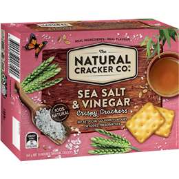 The Natural Cracker Co. Sea Salt & Vinegar Crispy Crackers 160g