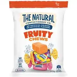 The Natural Confectionery Co. Fruity Chews Lollies 220g